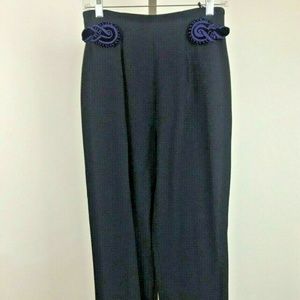 VTG DIOR High Waist Navy/Purple w/ Velvet Frogs 38